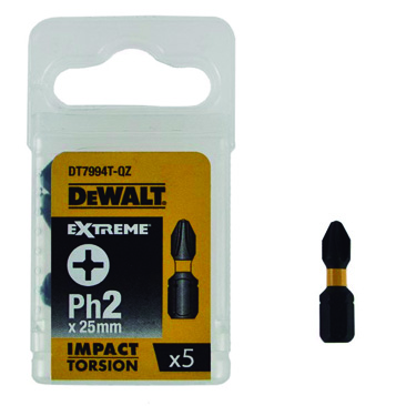 DEWALT DT7994T-QZ PUNTES TORSIO IMPACTE PH2x5 25mm
